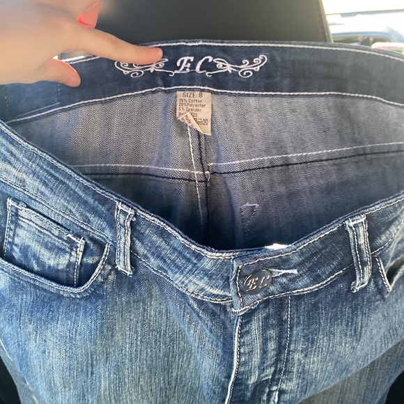 EC Embroidered Y2K Jeans - Picture 2 of 6